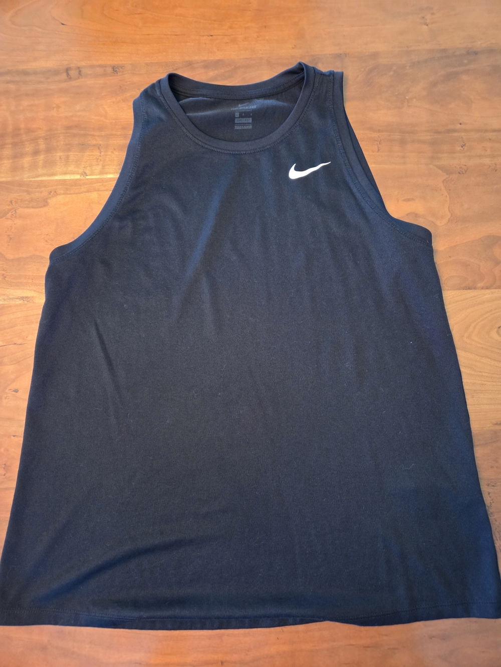 Nike Woman's Black Sleeveless Dry-fit Tank Top